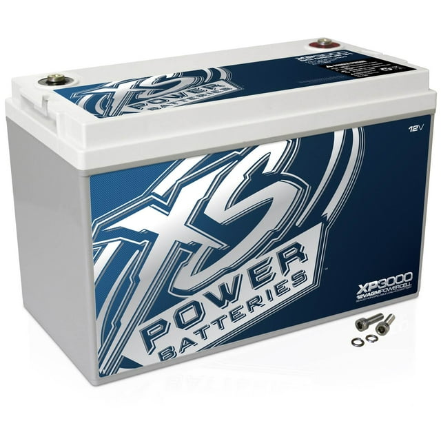 XS Power XP Series 12V BCI Group 31 AGM Car Battery with Terminal Bolt XP3000