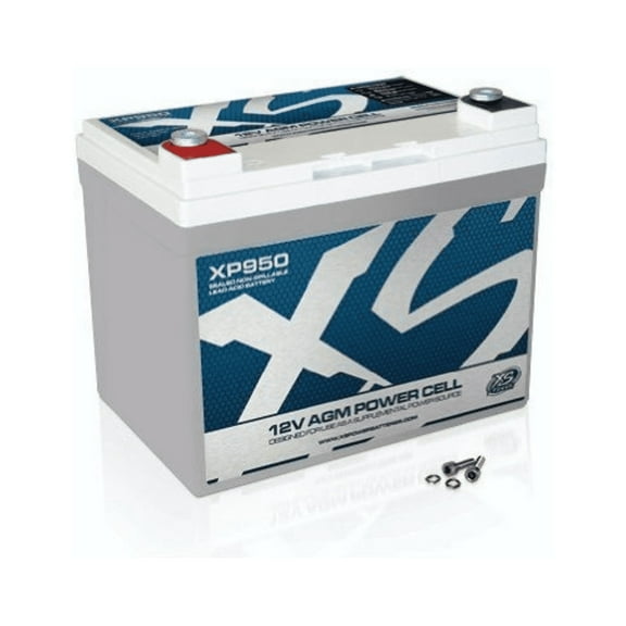 Supplemental Car Audio Power 12 Volt AGM Battery with2000 Amps & 80 Amp Hours & 150 Minutes of Reserve Capacity