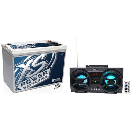 XS Power XP2500 2500 Watt Power Cell Car Audio Battery+Free Bluetooth Speaker !