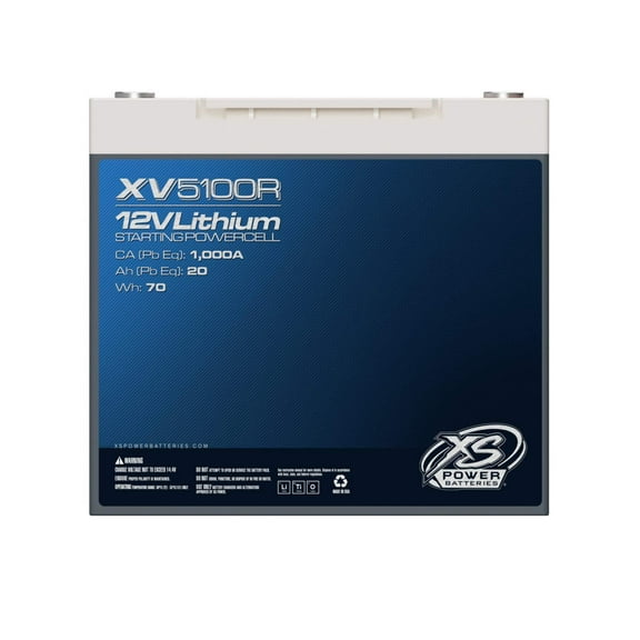 XS Power XV5100R 12V 1500W Lithium Titanate Automotive Battery, Max 1335Amps