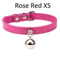 thumbnail image 1 of XS/S/M With Bell Kitten Chihuahua Cat Collar Pet Accssories Dog Necklace Puppy Neck Strap ROSE RED XS, 1 of 8