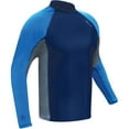thumbnail image 1 of XS Scuba 8 oz Midnight Harbor Long Sleeve Rash Guard for Men, 1 of 1