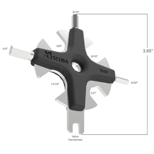 XS Scuba Star Tool - Stainless Steel