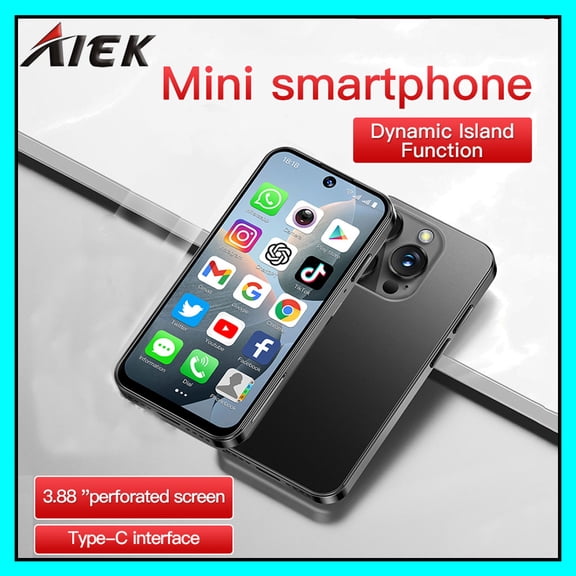 XS19 Mini 3G Smartphone 2000 mAh High-capacity Battery Android 10.0 Quad Core 2GB RAM 16GB ROM 3.88inch 5MP Rear Camera Dual SIM Small phone