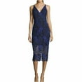thumbnail image 1 of XSCAPE Womens Lace Sheath Dress, Blue, 4, 1 of 2