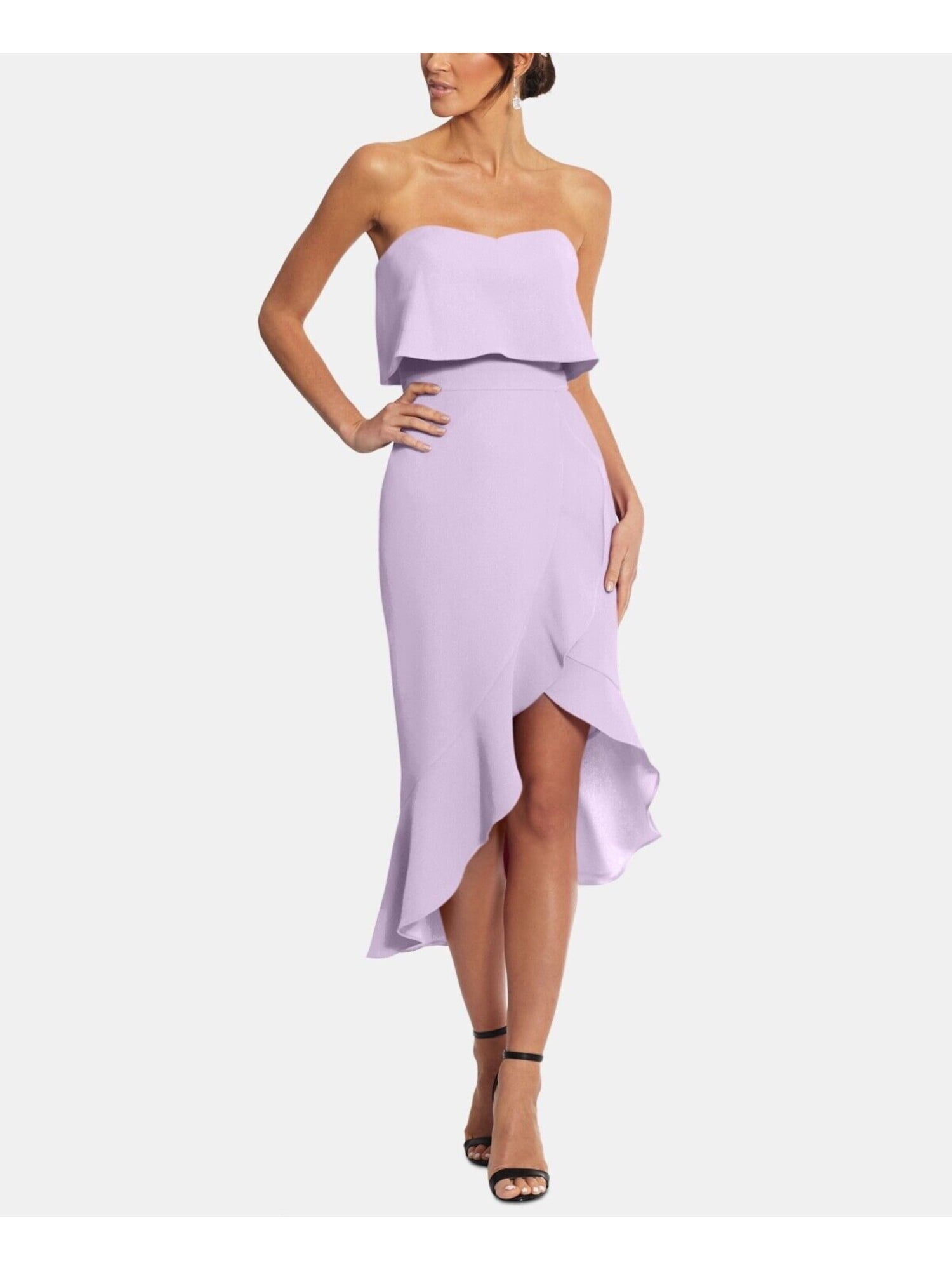 BLONDIE Womens Light Pink Pocketed Zippered Sleeveless Sweetheart Neckline Full-Length Formal Fit + Flare Dress