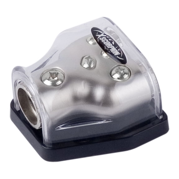 XSCORPION GDB0248P Platinum Ground Power Distribution Block 0 2 4 8 Gauge Output