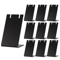 XSCPXTT 10PCS Acrylic Earring Holder Earring Display Stands L-shape Ear Organizer Dangling Earring Stands for Earring Necklace Jewelry Shows Retail Photography Props Black
