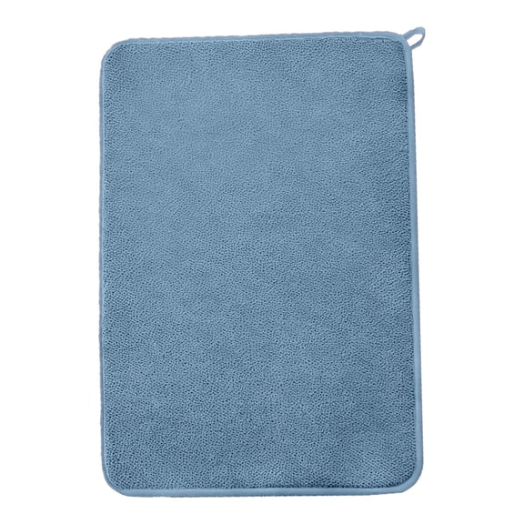 XSCPXTT 23.62x17.71 Inch Large Size Dish Drying Mat,Absorbent Microfiber Dishes Drainer Mat for Kitchen Countertops & Counter Racks,Suitable for Kitchens, Apartments,Dorm Rooms Dark Blue
