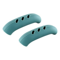 XSCPXTT 2PCS Silicone Assist Handle Holder Grip,Cast Iron Skillet Handle Covers Heat Resistant,Non Slip Pot Grip Handle Sleeve,Hot Handle Holder Wok for Frying Pans Griddles,3.07IN Green