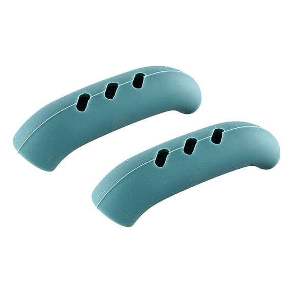 XSCPXTT 2PCS Silicone Assist Handle Holder Grip,Cast Iron Skillet Handle Covers Heat Resistant,Non Slip Pot Grip Handle Sleeve,Hot Handle Holder Wok for Frying Pans Griddles,3.07IN Green