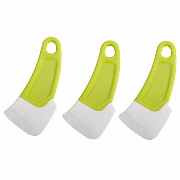 XSCPXTT 3pcs Good Grip Large Silicone Cleaning Scraper, Kitchen for Worktop, Dishs, Pots, Pan, Bowl Washing Spatula ToolGreen