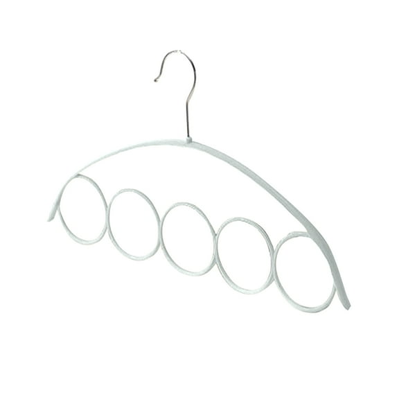 XSCPXTT 5 Ring Scarf & Tie Rack,Creative Circular Plastic Hangers with 5 Rings,Multifunctional Wardrobe Organizer,Suitable for Bedrooms,Closets,Dressers,Clothing Stores,Dorm Rooms Blue