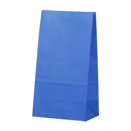 XSCPXTT 5Pcs Party Favor Bags Small Paper Lunch Bags Teal Goody Bag for Wedding Birthday Party Blue