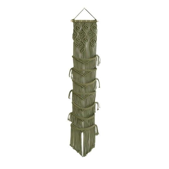 XSCPXTT Cap Holder Boho Hat Hangers Over Door Decorative Bohemian Handmade Ball Cap Rack Organizer Woven Wall Hanging for Baseball Cap Display Decorations Green