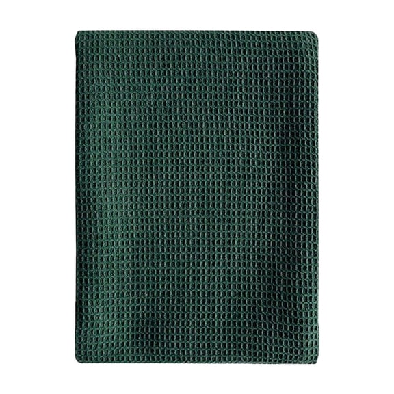 XSCPXTT Dish Towels Set,Cotton Waffle Weave Kitchen Towels,17.71 x 25.59Inches for Kitchen,Ultra Soft Dish Drying Towels Dark Green