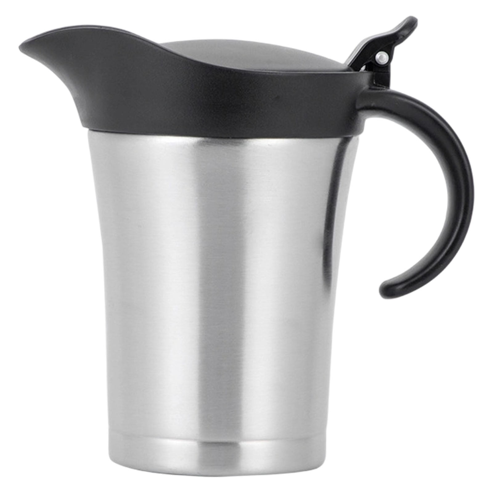 XSCPXTT Double Wall Insulated Stainless Steel Boat with Lid,Thermal Serving Jug & Dual-Layer Insulated Pitcher for Custard,Suitable for Kitchens,Restaurants,Daily Insulation Tasks