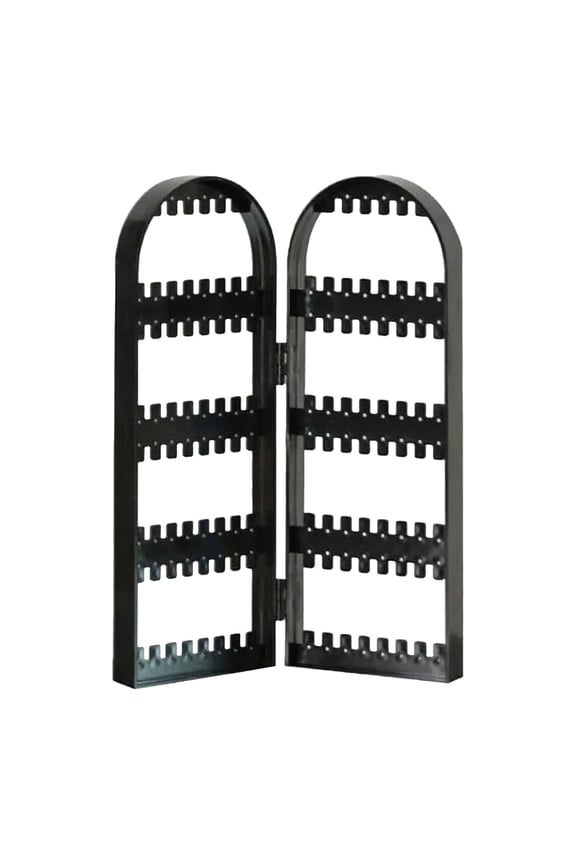 Foldable Earring Display Stand in Black  Jewelry Organizer & Storage Rack, Perfect for Studs, Hoops & Dangles, Space-Saving Foldable Design, Suitable for Home Dressers