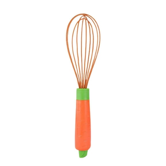 XSCPXTT Heat-Resistant Silicone Whisk for Cooking,Non-Stick Safe Balloon Whisk with Ergonomic Handle,Kitchen Egg Beater for Frothing & Blending,Ideal for Home Kitchen,Baking,Orange