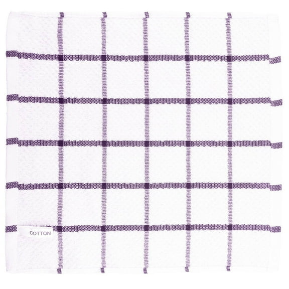 XSCPXTT Kitchen Dish Cloths Ultra Soft, Highly Absorbent, Quick-Drying Terry Cotton Dishcloths 12"x12" Inch Wash & Cleaning Cloths for Kitchen & Dishwashing ﻿,Purple
