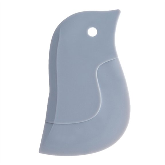 XSCPXTT Multifunctional Penguin Shape Silicone Scraper Soft Kitchen Cleaner Cleaning Tools Accessories for Pans Bowls Gray