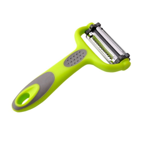 XSCPXTT Peeler For Kitchen Multifunction Peelers 2-in-1,Julienne Peeler+Serrated Peeler,Apple Peeler Vegetable Peeler Carrot Potato Fruit Slicer Anti-slip Green