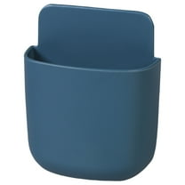 XSCPXTT Remote Control Holder, Wall Mount Pen Holder Hole-Free Self Adhesive Phone Charging Organizer Pencil Storage Containers for Home Office School Supply Orgaizer ​ Blue