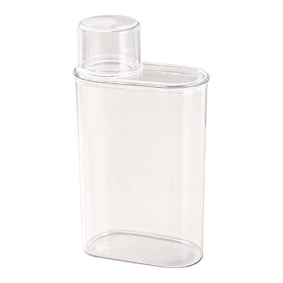 XSCPXTT Sealed Transparent Laundry Powder Dispenser,Airtight Storage Tank & Laundry Room Organizer,Transparent Laundry Bottle for Detergent Powder,Stain Remover Powder & Laundry Essentials