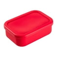 thumbnail image 1 of XSCPXTT Silicone Food Storage Bento Box Rectangle Container - Leak Proof, Shatter Proof Red, 1 of 4