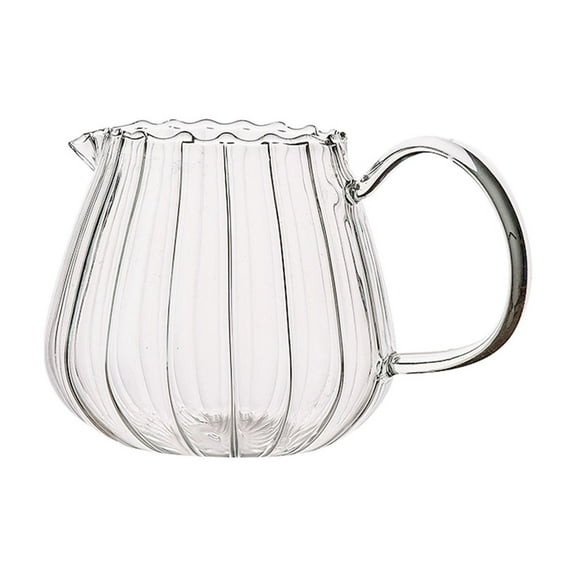 XSCPXTT Small Glass Pitcher, Glass Milk Pitcher, Glass Creamer Pitcher, Creamer Container