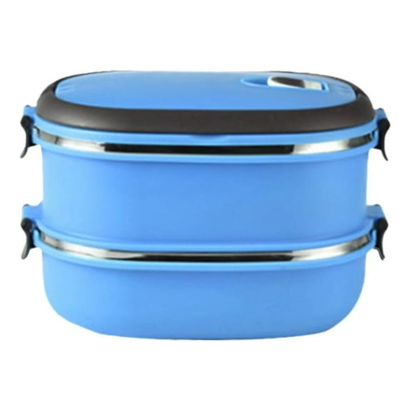 XSCPXTT Stainless Insulated Thermal Lunch Box – Portable Food Container for Adults, Ideal for School, Work & Outdoor Meals, Keeps Food Warm/Cold for Long Hours, Microwave-Safe, Durable Blue
