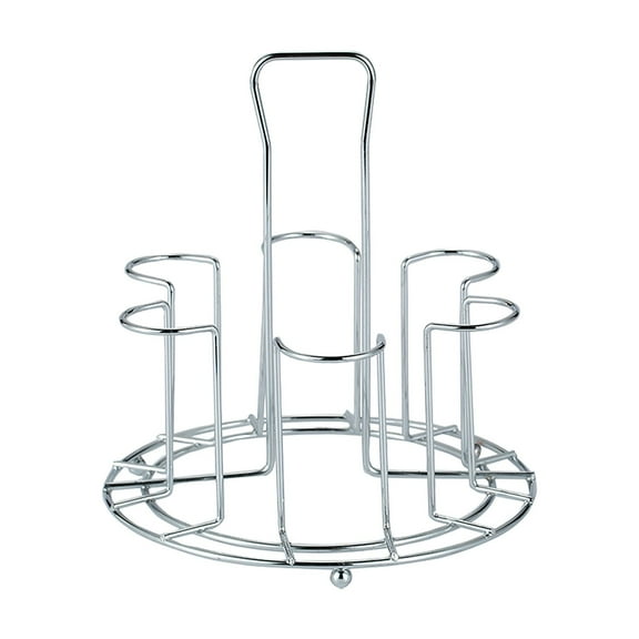 XSCPXTT Stainless Steel Drain Storage Rack Upside Down Wine Glass Holder for Kitchen Portable Cup Organizer Holds Glasses for Home Bar and Dining Table Use Silver