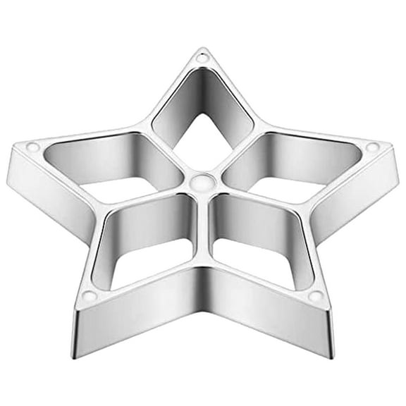 XSCPXTT Star-Shaped Frying Mold,Head Star Flower Circle,Mold with Handle,Non-Stick Aluminum Frying Spoon,Multi-Purpose Kitchen Cooking Tool,Heat-Resistant Frying Utensil,Perfect for Home Kitchens