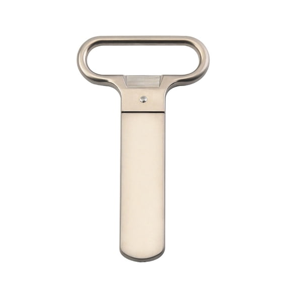 XSCPXTT Twin Prong Bottle Opener, Manual Two Prong Wine Screwpull Cork Opener, Compact Travel Bar Key for Bartender With Chrome Handle Khaki