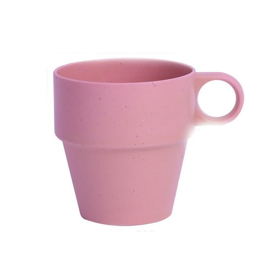 XSCPXTT Unbreakable Coffee Mugs with handles, Lightweight Toothbrush Cups, Healthy Drinking Mugs for Water, Milk, Tea, Juice,Pink