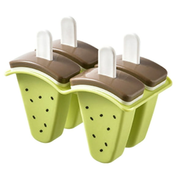 XSCPXTT Watermelon Shape Popsicle Molds, Ice Pop Plastic Molds, Ice Cream Pop Mold, Plastic Popsicles Molds, DIY Ice Pop Molds With Sticks Green