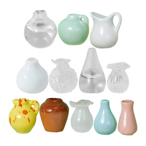 XSHBTOP Mini Vase Magnets For Fridge,Cute Bud Vases Magnetic,Tiny 3D Plant Vase For Refrigerator,Decoration Kitchen Locker Office 2025(AA 1 SET)