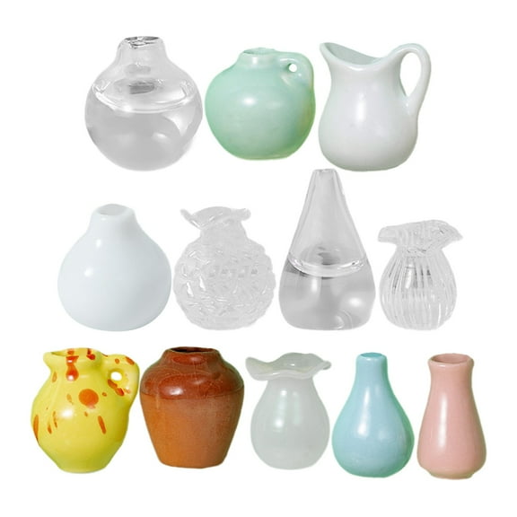 XSHBTOP Mini Vase Magnets For Fridge,Cute Bud Vases Magnetic,Tiny 3D Plant Vase For Refrigerator,Decoration Kitchen Locker Office 2025(AA 1 SET)