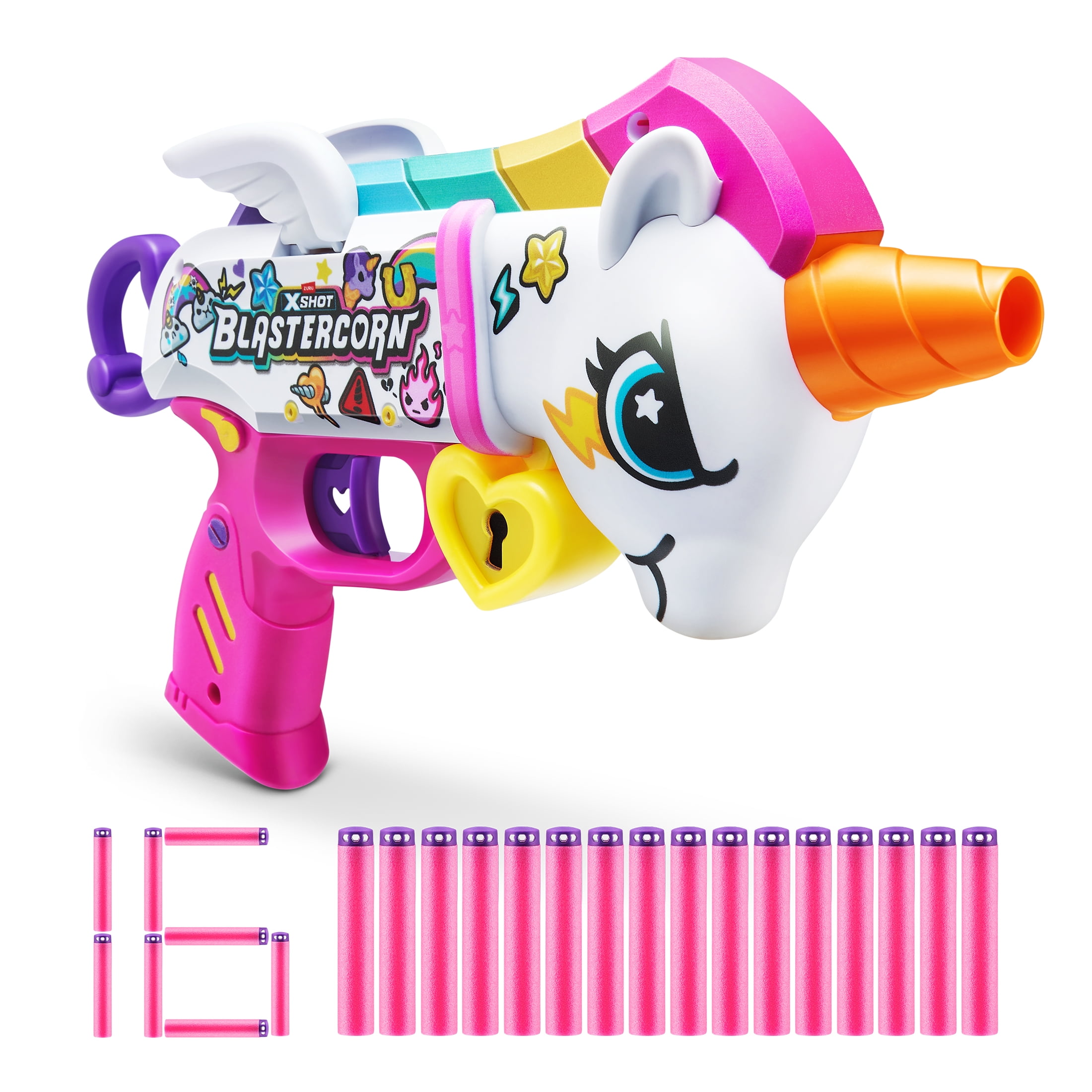 XSHOT Blastercorn (16 Darts), Air Pocket Technology, Outdoor Blaster by ZURU, Ages 8+