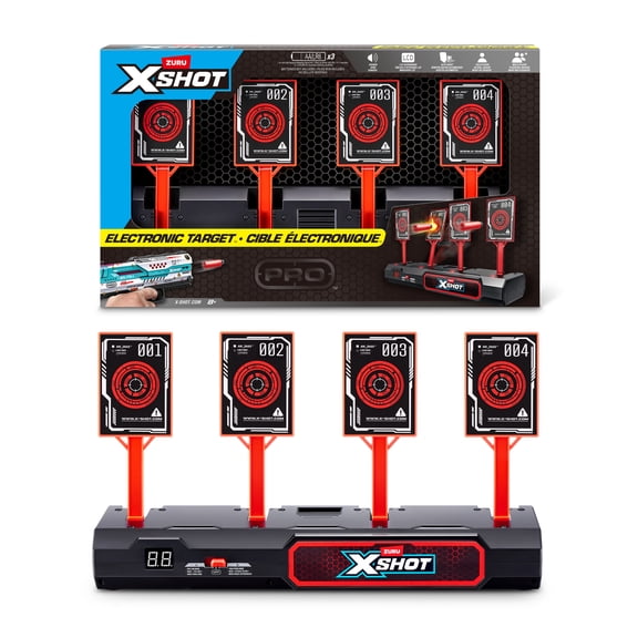 XSHOT Electronic Target by ZURU Portable Interactive Blaster System with Auto Reset and Dynamic Sound for Ages 8+