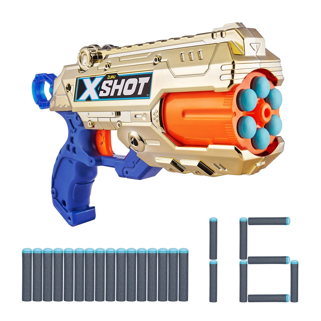 XSHOT Excel Royale Edition Reflex 6 Foam Dart Blaster Combo Pack