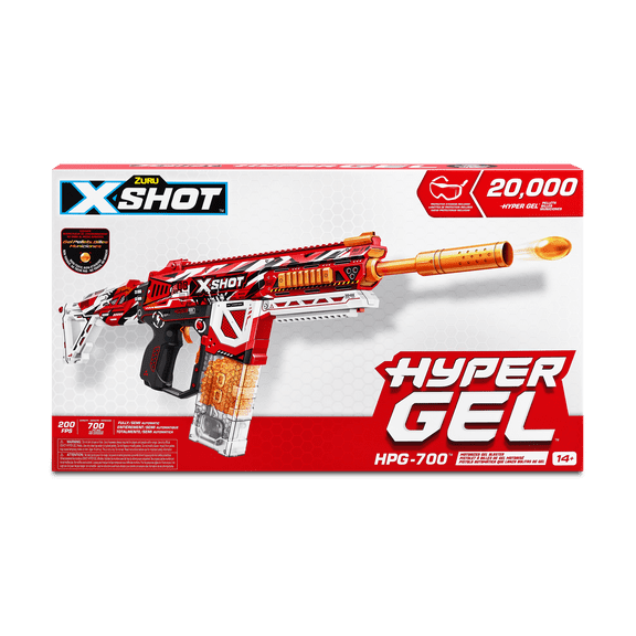 XSHOT Hyper Gel HPG-700 (20,000 Gel Pellets) Motorized Outdoor Gel Blaster by ZURU for Ages 14+