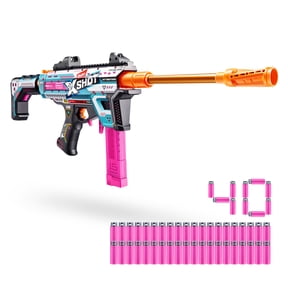 XSHOT Pro Motorized Piston Pump AEB by ZURU Outdoor Blaster 40 Air Pocket Technology Half Darts for Ages 14+