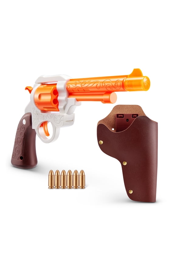 Role Play Cowboy by ZURU  Western Blaster Role Play Kit with LED Barrel, 6 Rounds, Holster, Outdoor Toy for Kids Ages 3+, Teens & Adults