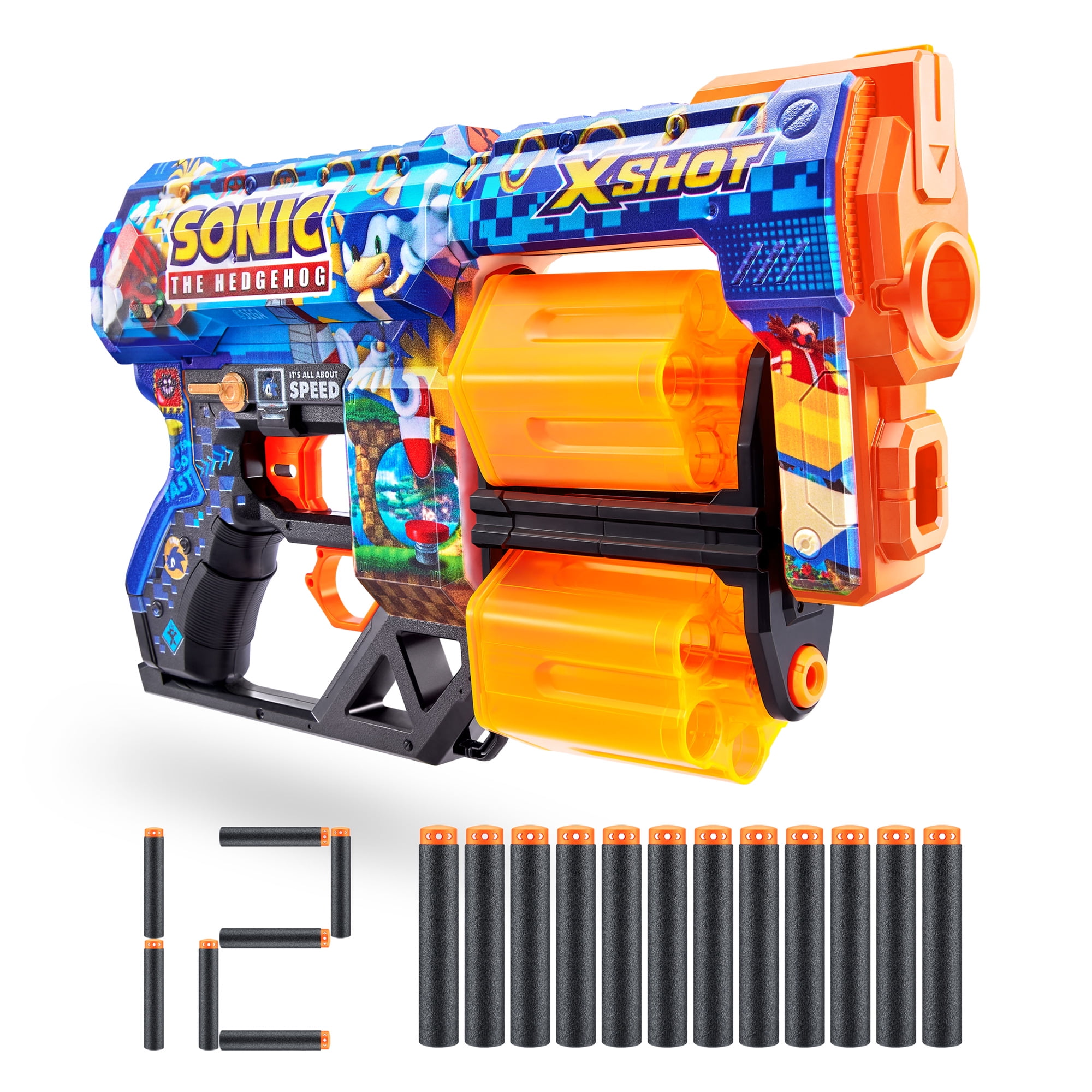 XSHOT Skins Dread Blaster - Mega Sonic Skin (12 Darts) by