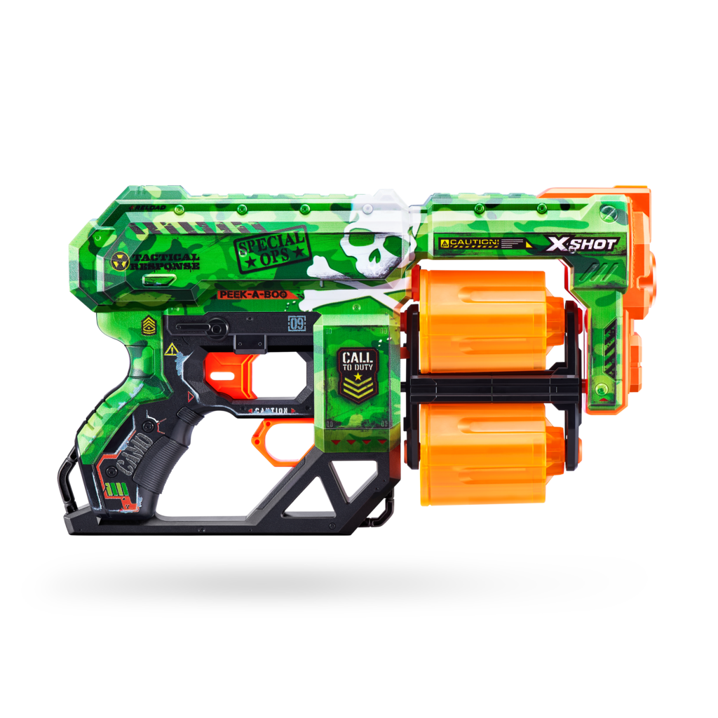 XSHOT Skins Dread Dart Blaster - Camo (12 Darts) by ZURU, For Ages
