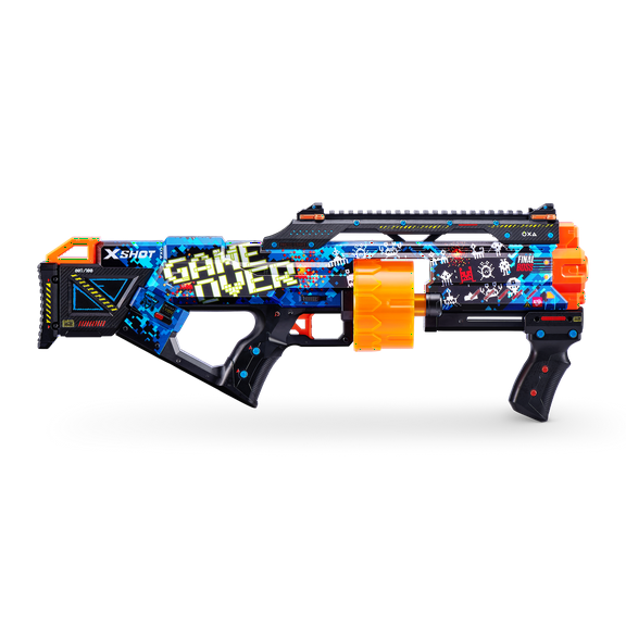 XSHOT Skins Last Stand Dart Blaster - Game Over (16 Darts) by ZURU, For Ages 8+