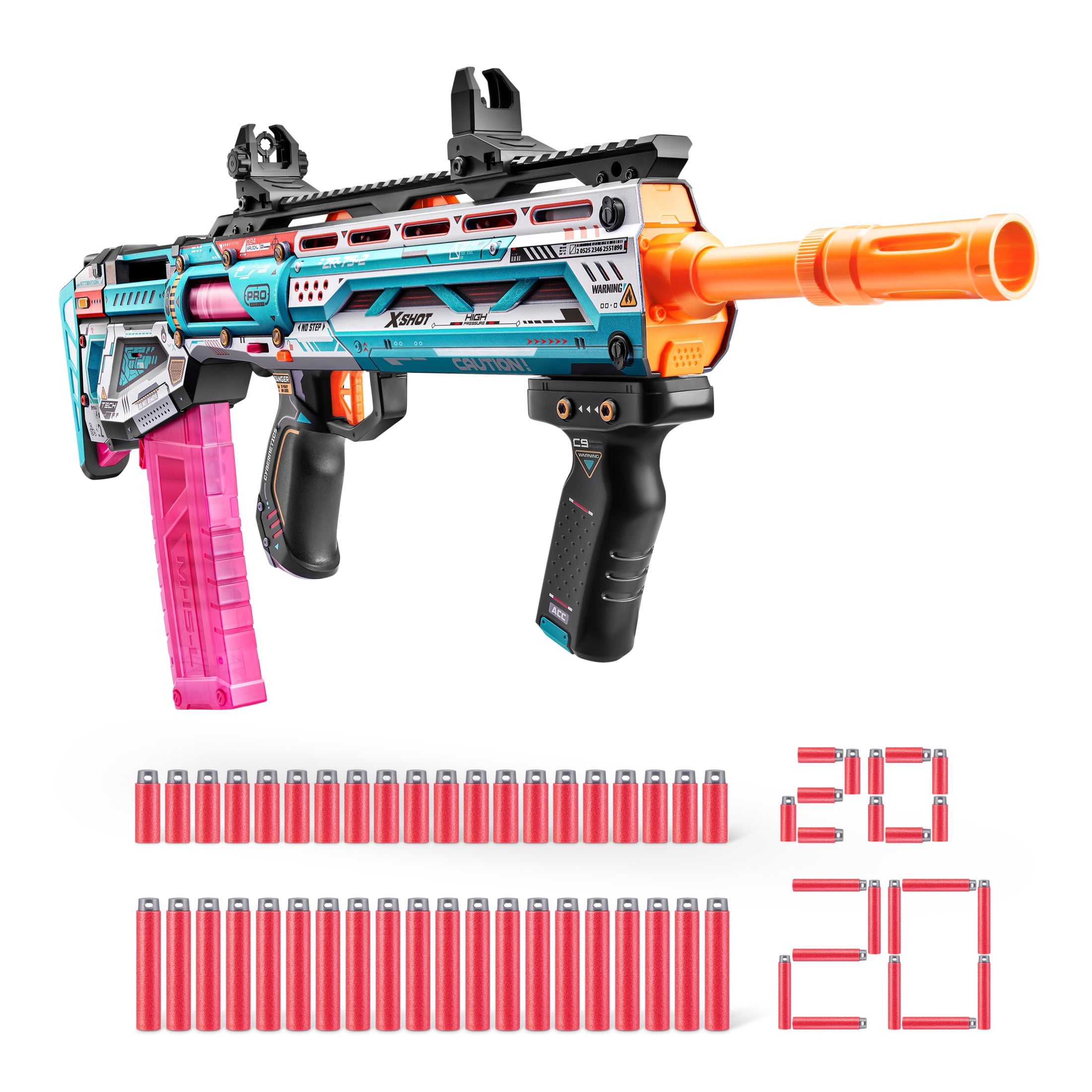 XSHOT SKINS Pro Series 1 Long Shot (40 Darts) Outdoor Blaster by ZURU for Ages 14+