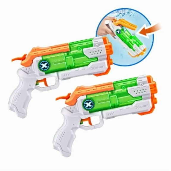 XSHOT Water Fast-Fill Micro Water Blaster Toy 2pk by ZURU