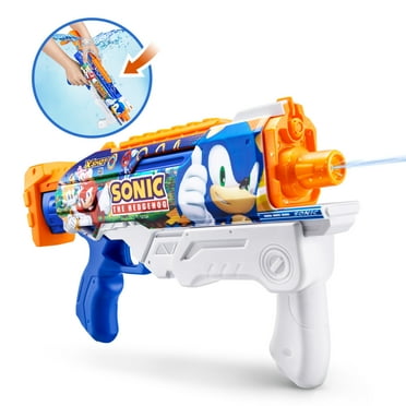 XSHOT Water Fast-Fill Skins Sonic The Hedgehog Hyperload Water Blaster Blue by ZURU, for Ages 5 